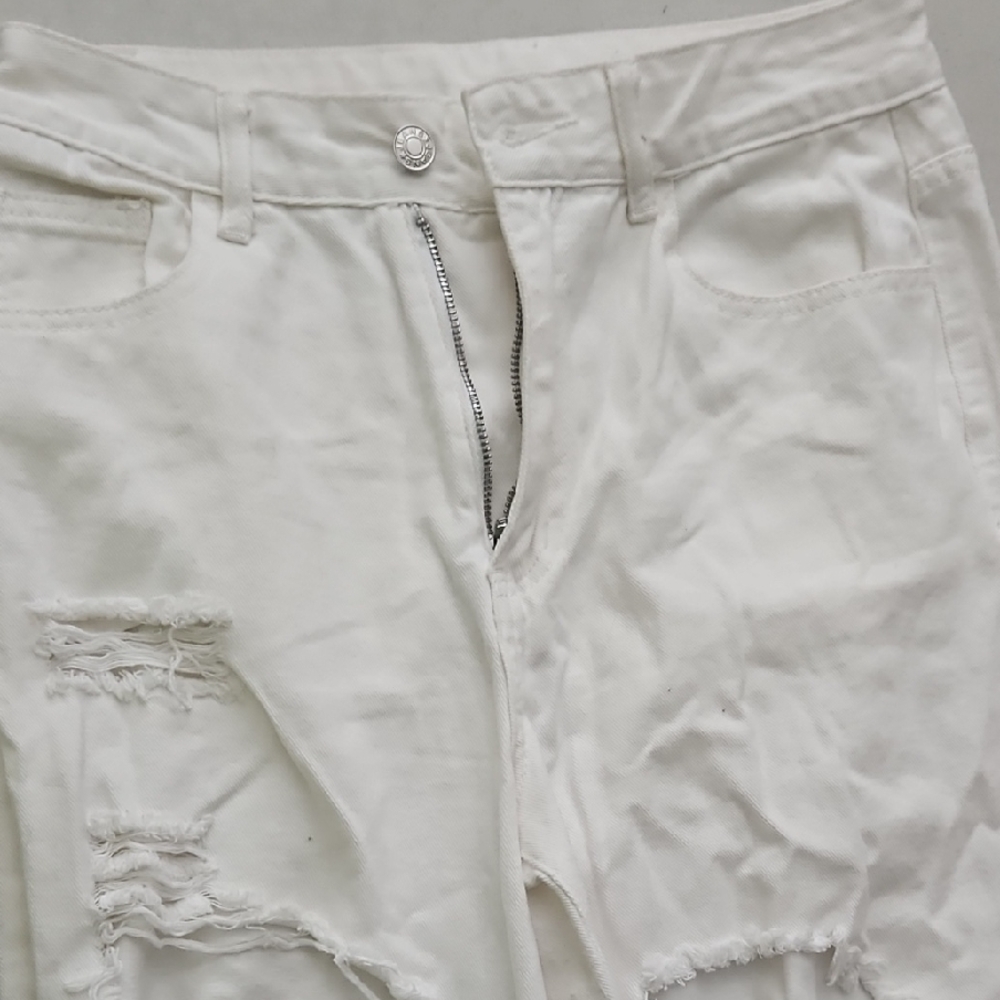 White Distressed Jeans